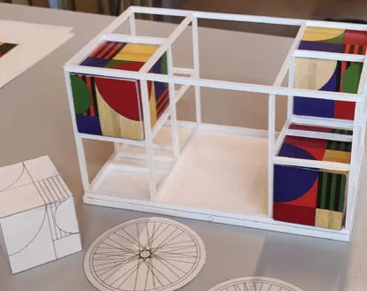 Maquette de la structure mobile